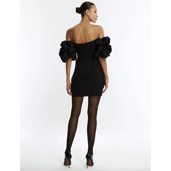 BCBGMAXAZRIA Bryony Off-the-Shoulder Mini Dress Womens Size 2 - Picture 2 of 9